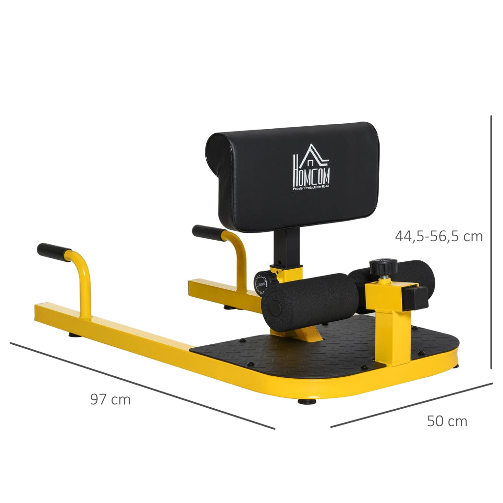 Trainer Sissy Squat ¨C Minimal ¨C Giallo e Nero 50x97x44,5-56,5 cm