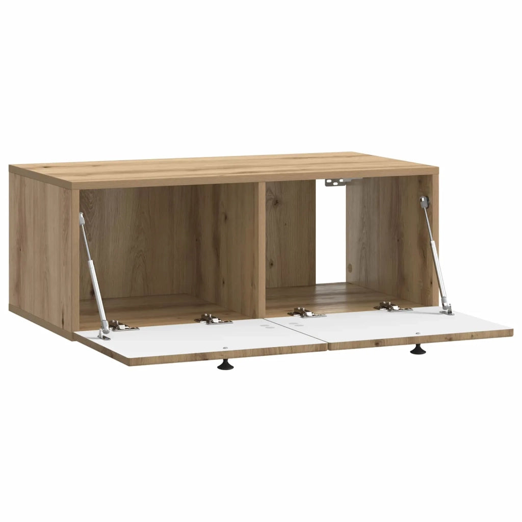 Mobile Porta TV da Muro-Credenza per TV sospesa Rovere Artigianale 78,5 x 41 x 30 cm 486779