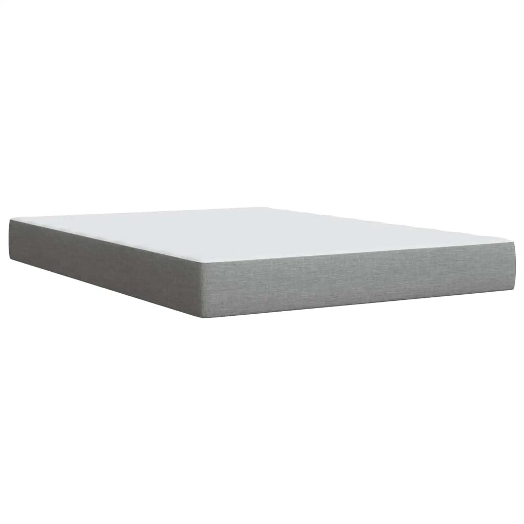Letto con Box Spring, Materasso e LED Grigio Chiaro Tessuto 3451959
