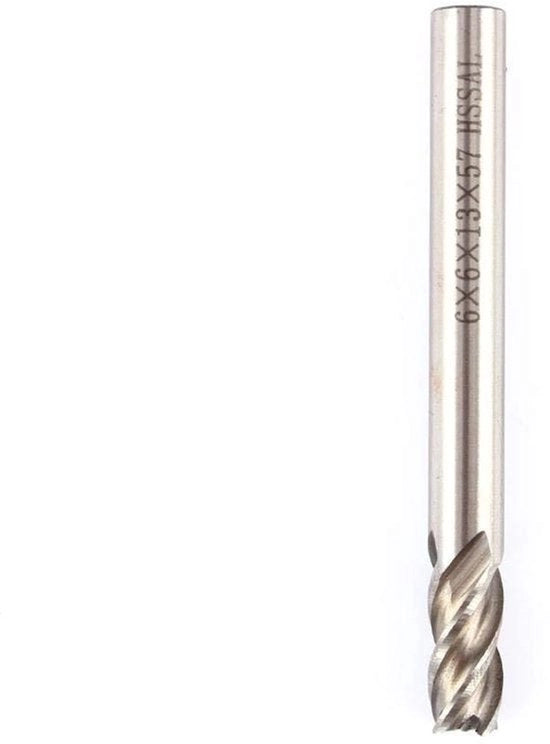 Taglierino 6 mm a libera uscita - Resistente e flessibile - 4 canne - Attrezzo da foratura per legno e acciaio - Adatto per lavori di precisione - 1 pezzo