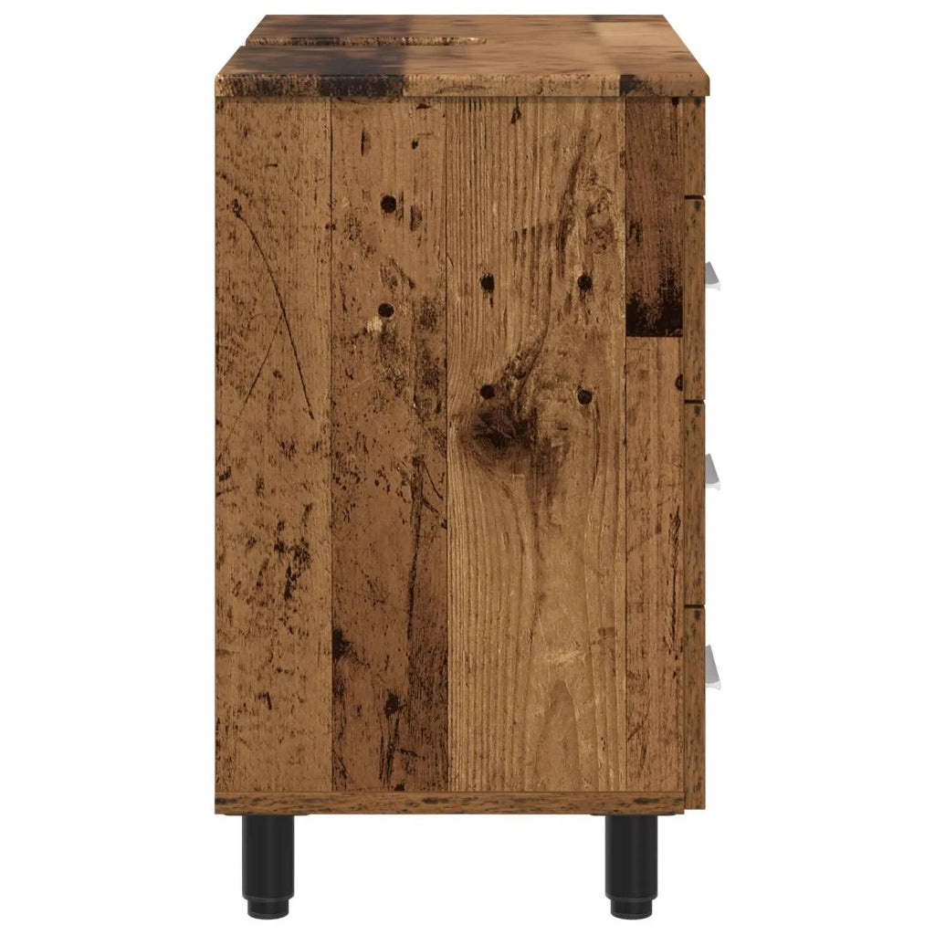 Mobiletto da Bagno | Armadio da bagno Legno antico 60 x 35 x 60 cm