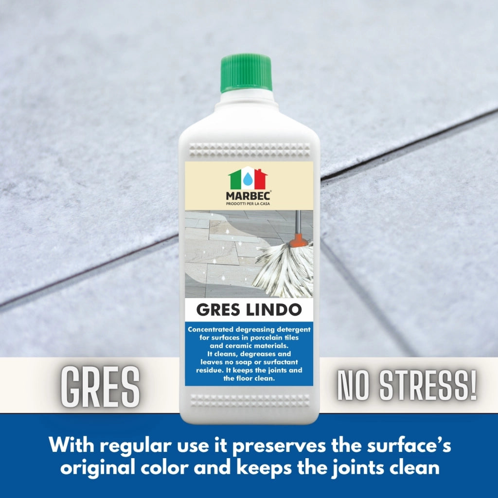 Detergente per gres porcellanato GRES LINDO   1LTx6Pz
