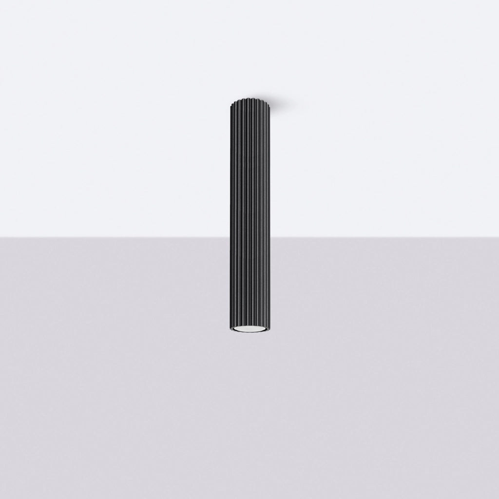 Lampada da soffitto KARBON 40 nero
