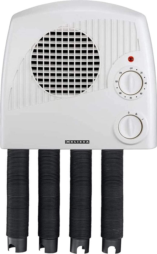 Scolmatore elettrico con cover e timer - per 2 pair di scarpe e guanti - bianco