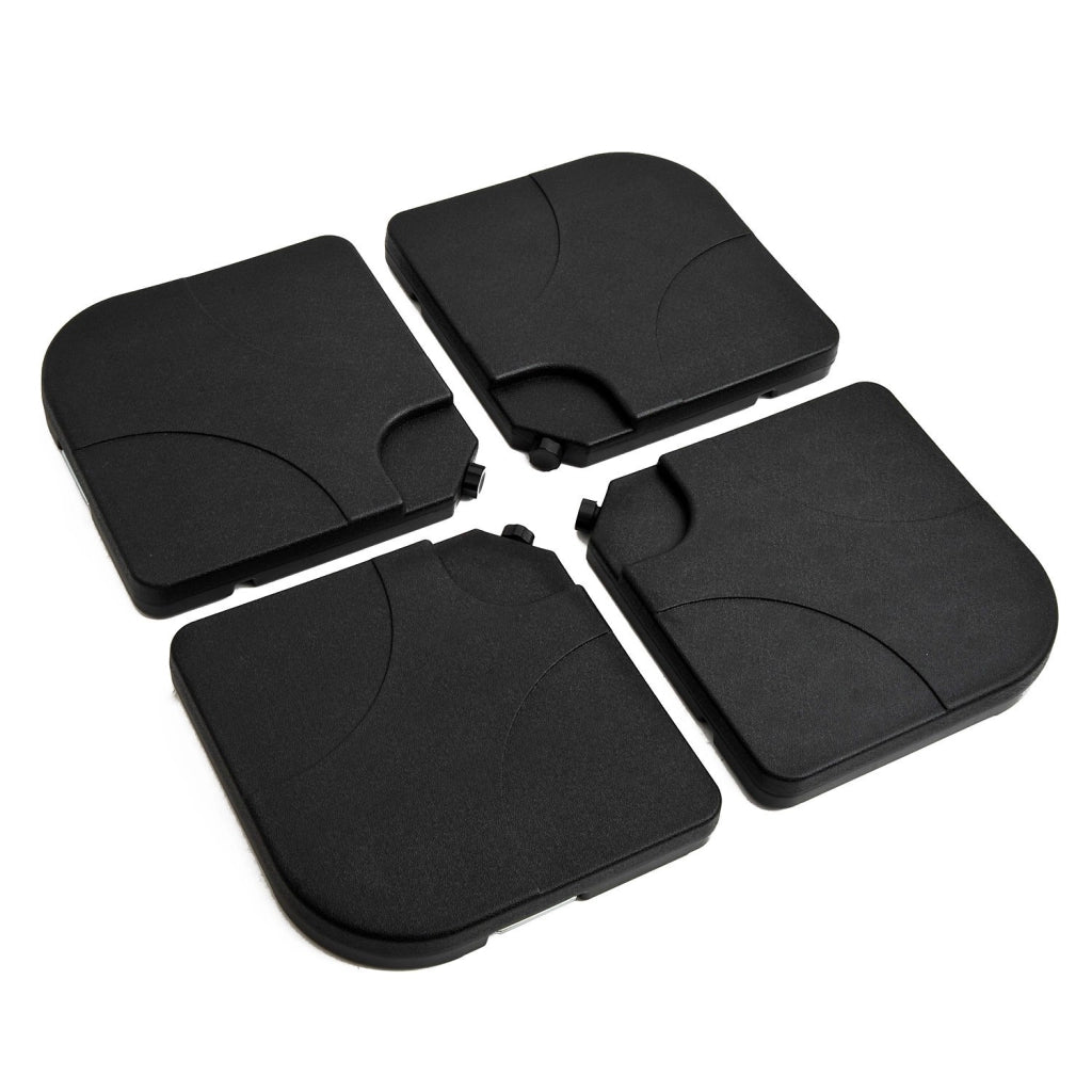 EasyComfort Set 4pz Base per Ombrellone da Giardino in Plastica 50 × 50 × 7.5cm