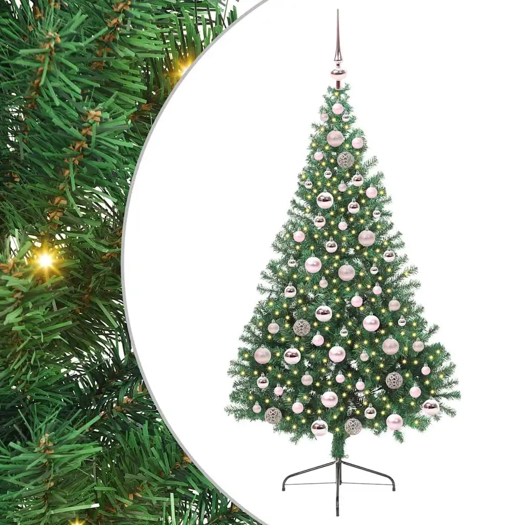 Albero di Natale artificiale con luci integrate Verde 180 cm 3397013