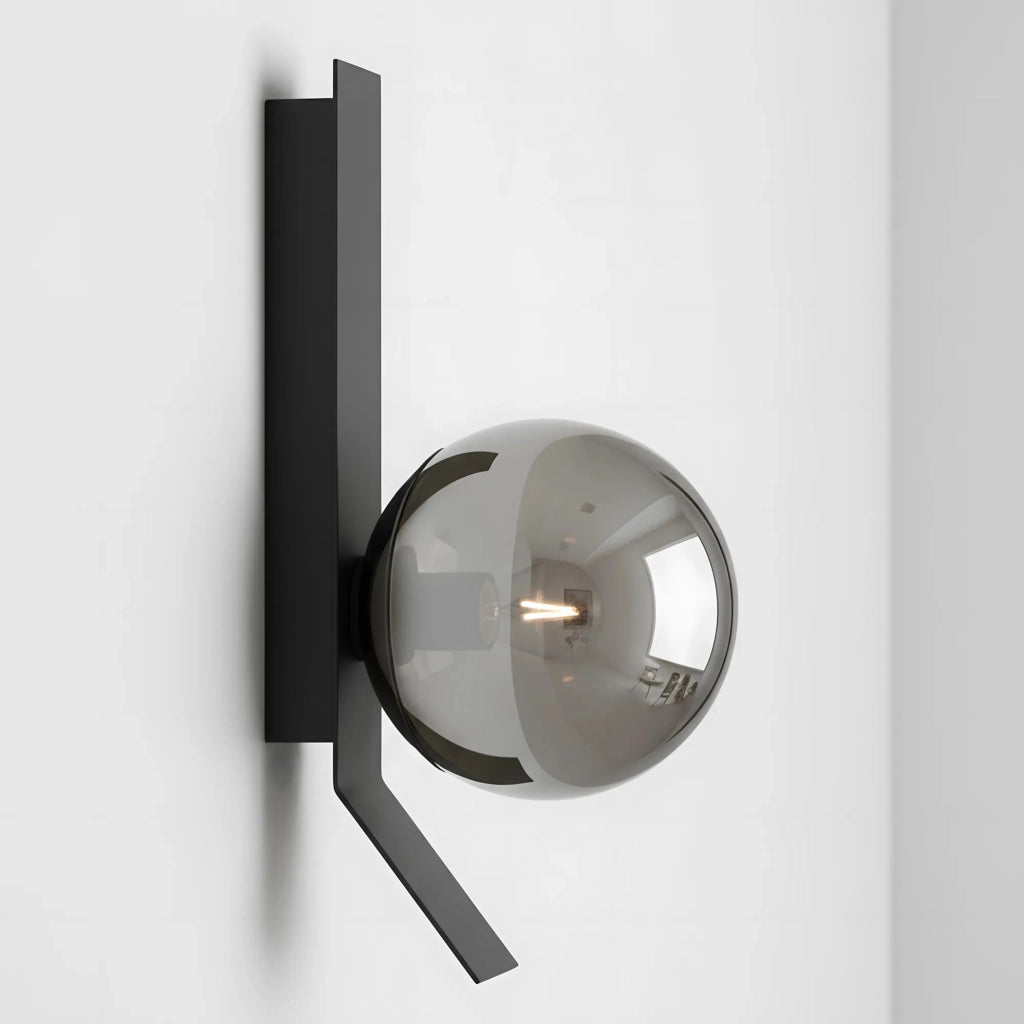 Applique Da Parete APP1757-1W Cromo Nero