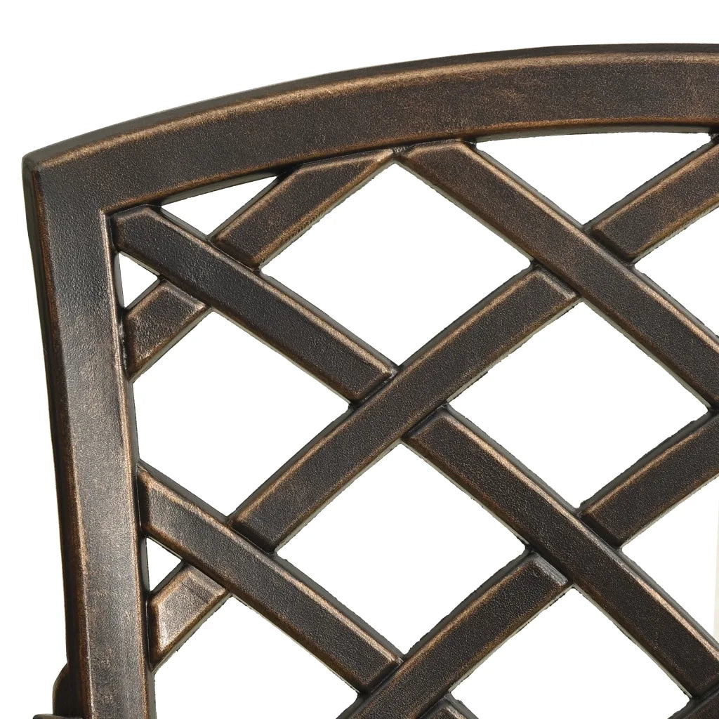 Set da Bistrot 3 pz in Alluminio Pressofuso Bronzo 3070586