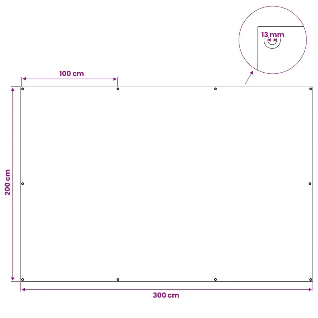 Telo con Occhielli Grigio Antracite 2 x 3 m 90 gsm PE 42039431