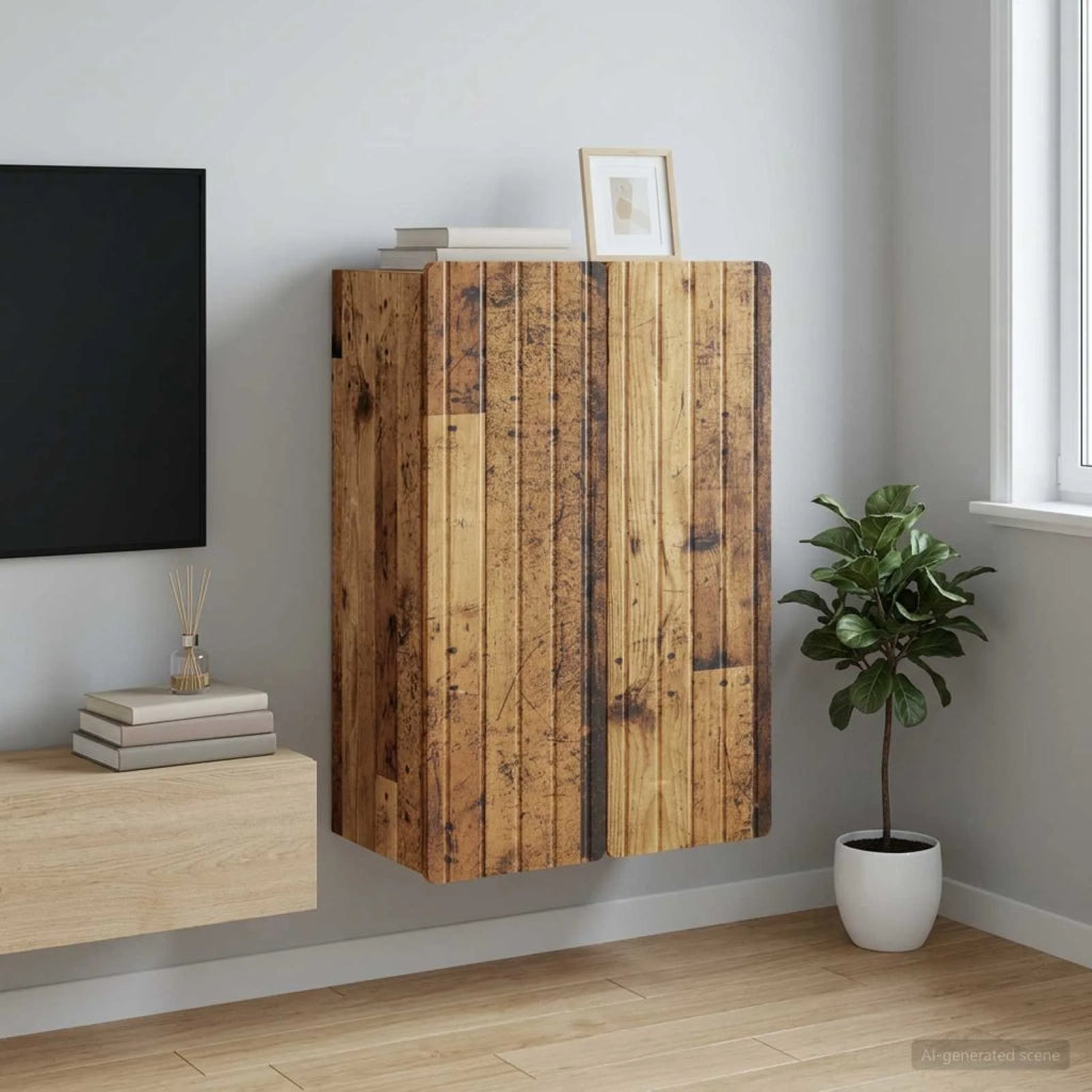 Mobiletto a muro Legno antico 66 x 34,5 x 92 cm 898233
