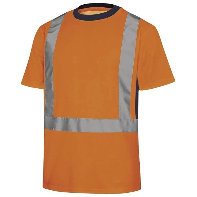 Delta Plus 5425431 NOVA T-Shirt Alta Visibilita' 55% Cotone 45% Poliestere 150 g-m² EN ISO 20471 Classe 2 colore Arancio Fluo