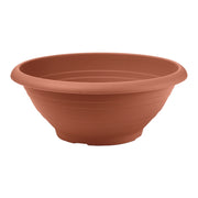 CIOTOLA CAMPANA diam. 25 in plastica VASO BASSO FOTO REALE Veca MADE IN ITALY Color: TERRACOTTA