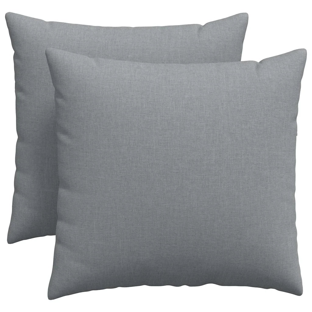 Cuscini da Divano 2 pcs Grigio chiaro 50 x 50 cm Tessuto 42013954