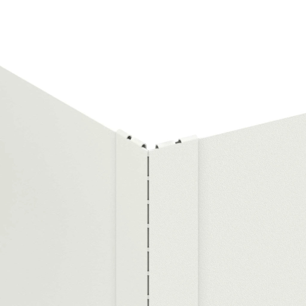 Bordura per Prato 100 x 60 x 20 cm Acciaio Bianco 8008933