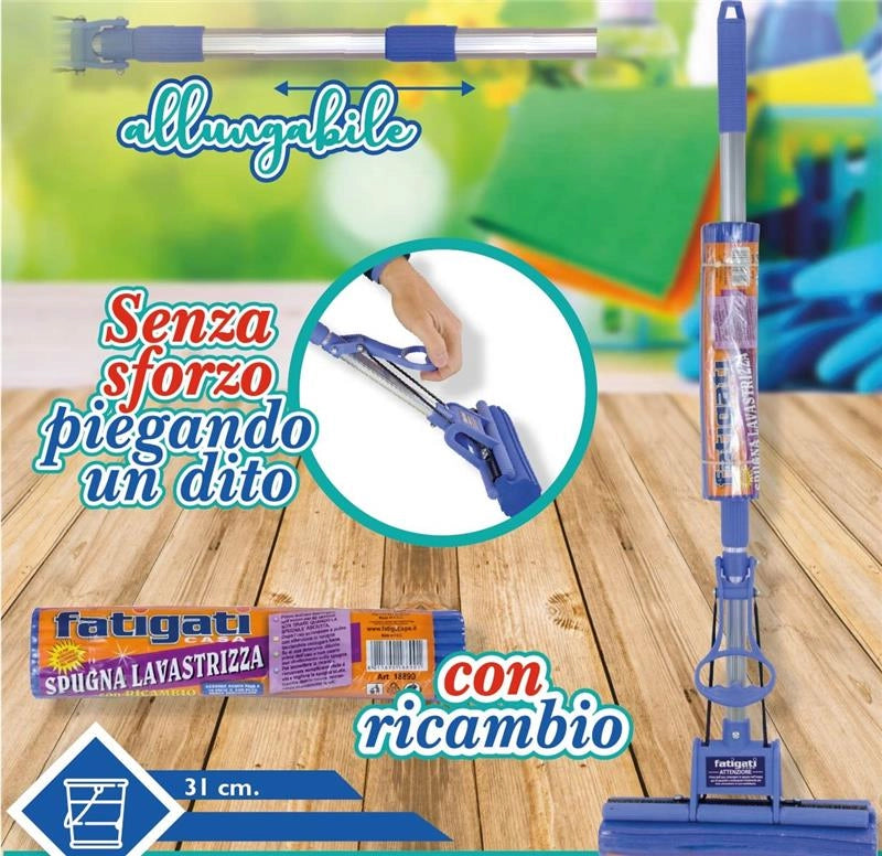 SPUGNA LAVASTRIZZA SENZA SFORZO CON RICAMBIO
