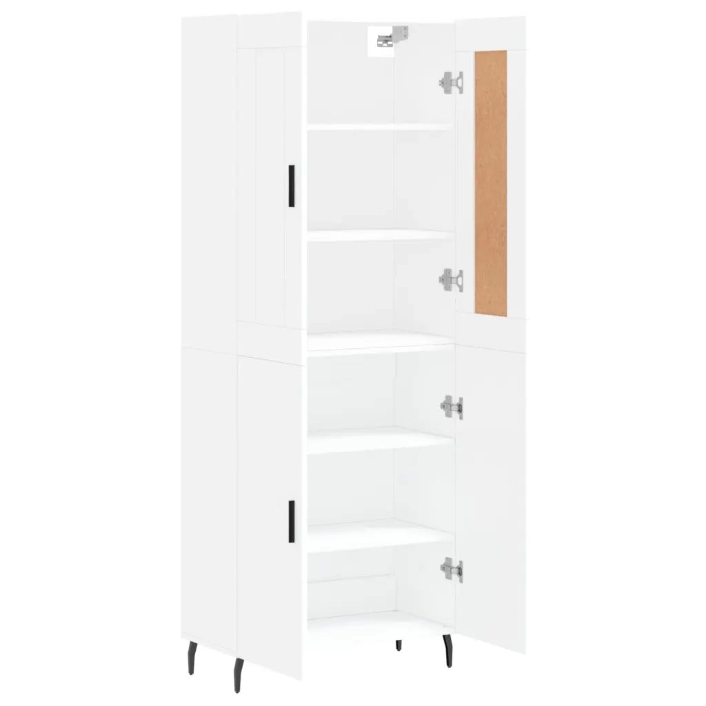 Credenza Bianca 69,5x34x180 cm in Legno Multistrato 3199569