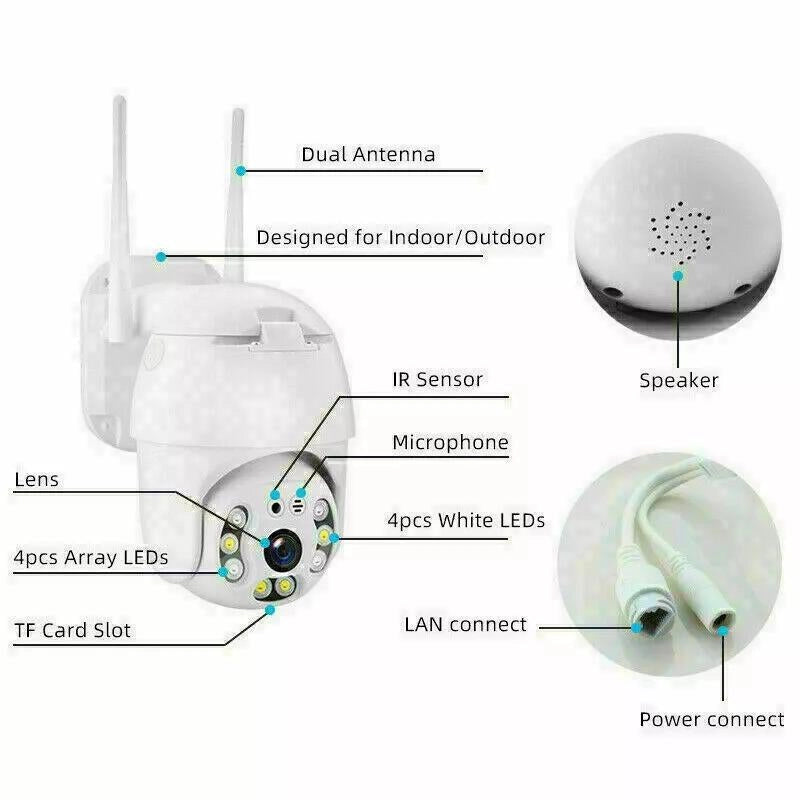 TELECAMERA ESTERNA ICSEE CAM PTZ WIFI CAMERA WIRELESS ESTERNO SMART SPEED ZOOM