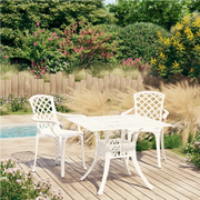 Set da Bistrot 3 pz in Alluminio Pressofuso Bianco 3070588