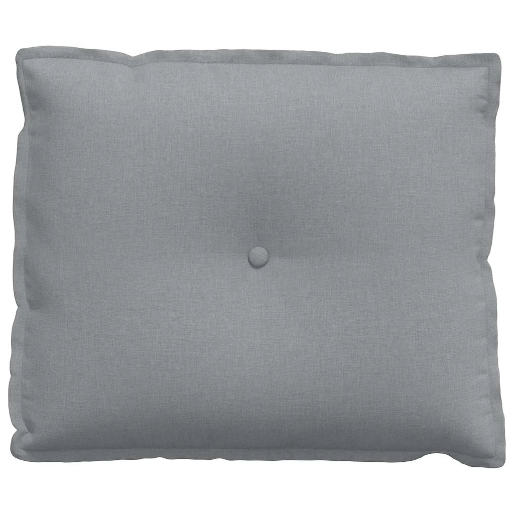 Cuscino per Schiena Grigio chiaro 60 x 19 x 50 cm Tessuto 42014658