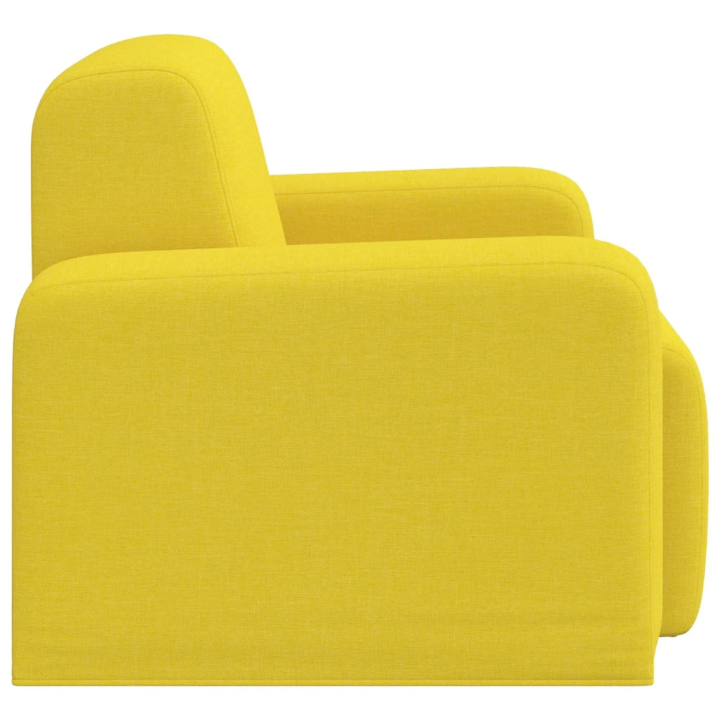 Poltrona Giallo Chiaro Tessuto 42042425
