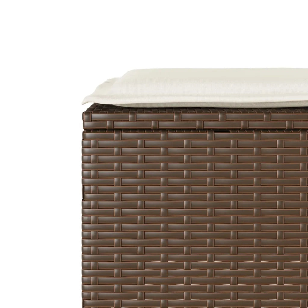 Set Bistrò 3 pz con Cuscini Marrone in Polyrattan 4003897