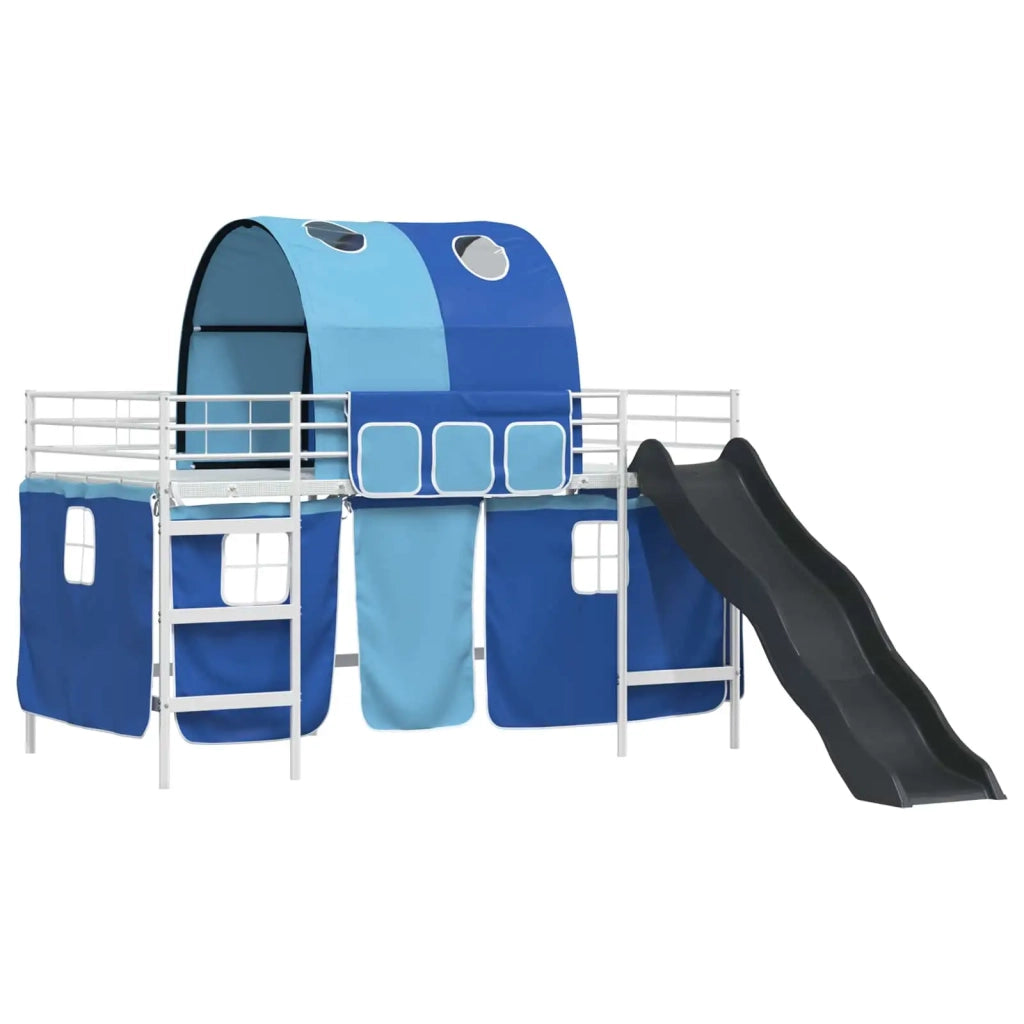 Struttura del letto loft per bambini Bianco e Blu 80 x 200 cm 42020858