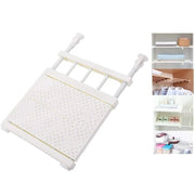 Trade Shop - Scaffale Telescopico Per Armadio Regolabile 42cm Allungabile Da 73-120cm Acciaio -