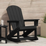 Poltrona a dondolo Adirondack Nero 92 x 73,5 x 92 cm HDPE 42006627
