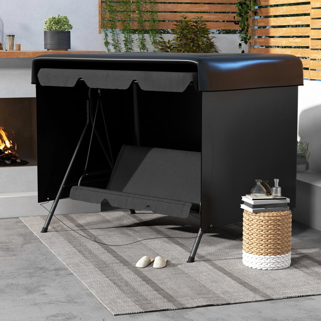 Copertura per Mobili da Giardino ¨C zephmum ¨C Nero 215x155x150 cm