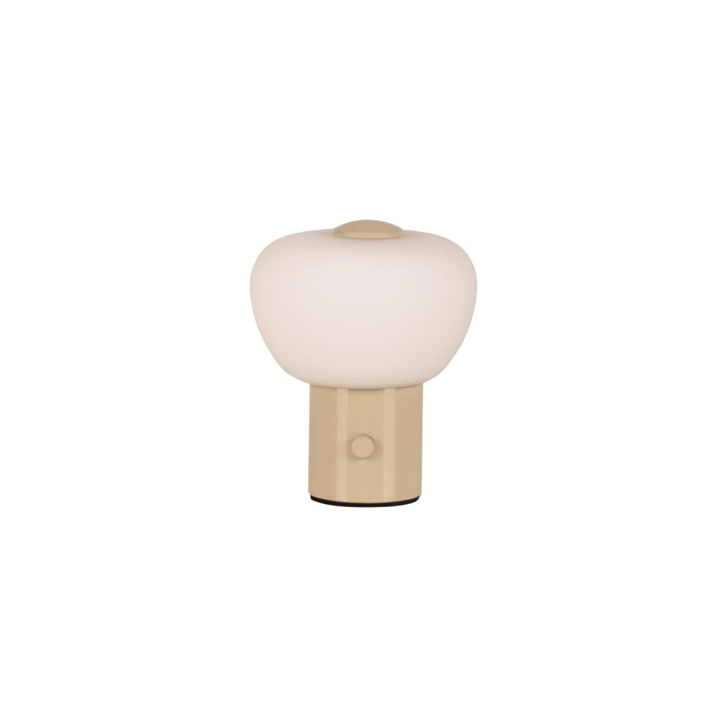 Lampada da tavolo LED GUSTAV crema vetro Lucide
