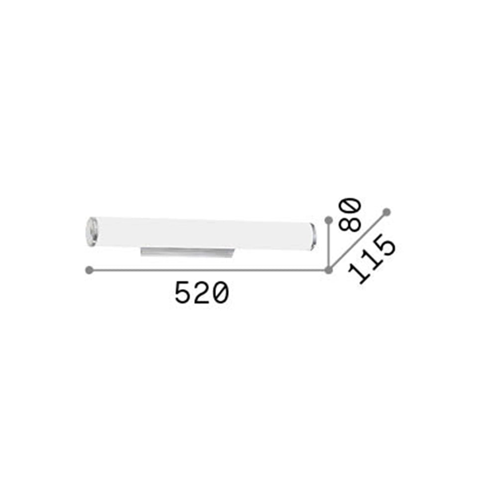 Applique Moderna Camerino Metallo Bianco 3 Luci E14