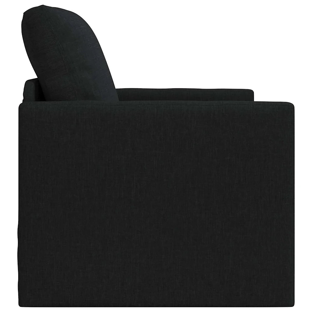 Divano letto-Sofa Letto-Daybed Nero 74 x 77 x 81 cm Tessuto