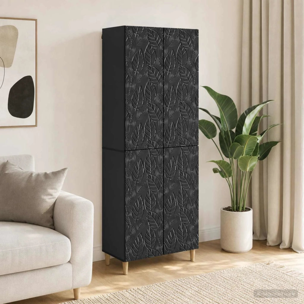 Set di armadi 2 pcs Nero Legno ingegnerizzato 3416701