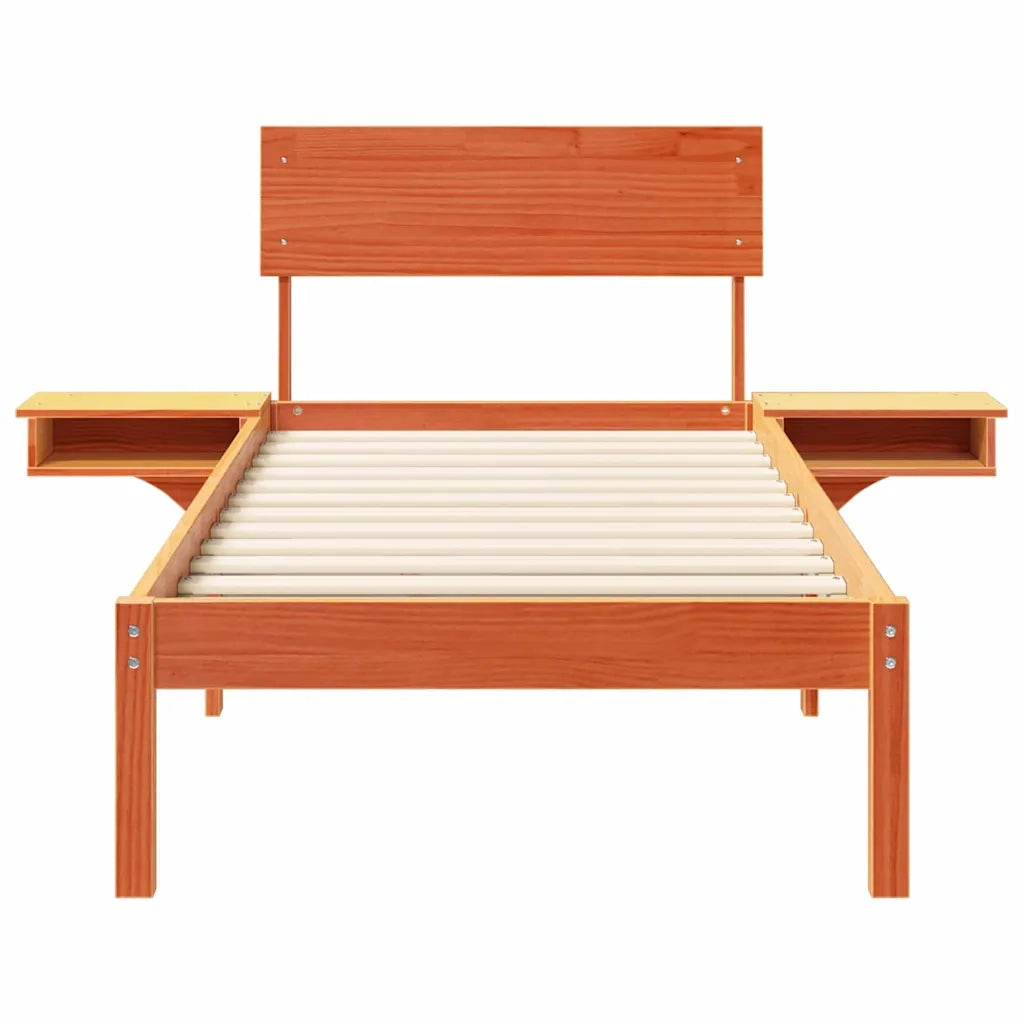 Struttura del letto Marrone cerato 75 x 190 cm Pino massello 873474