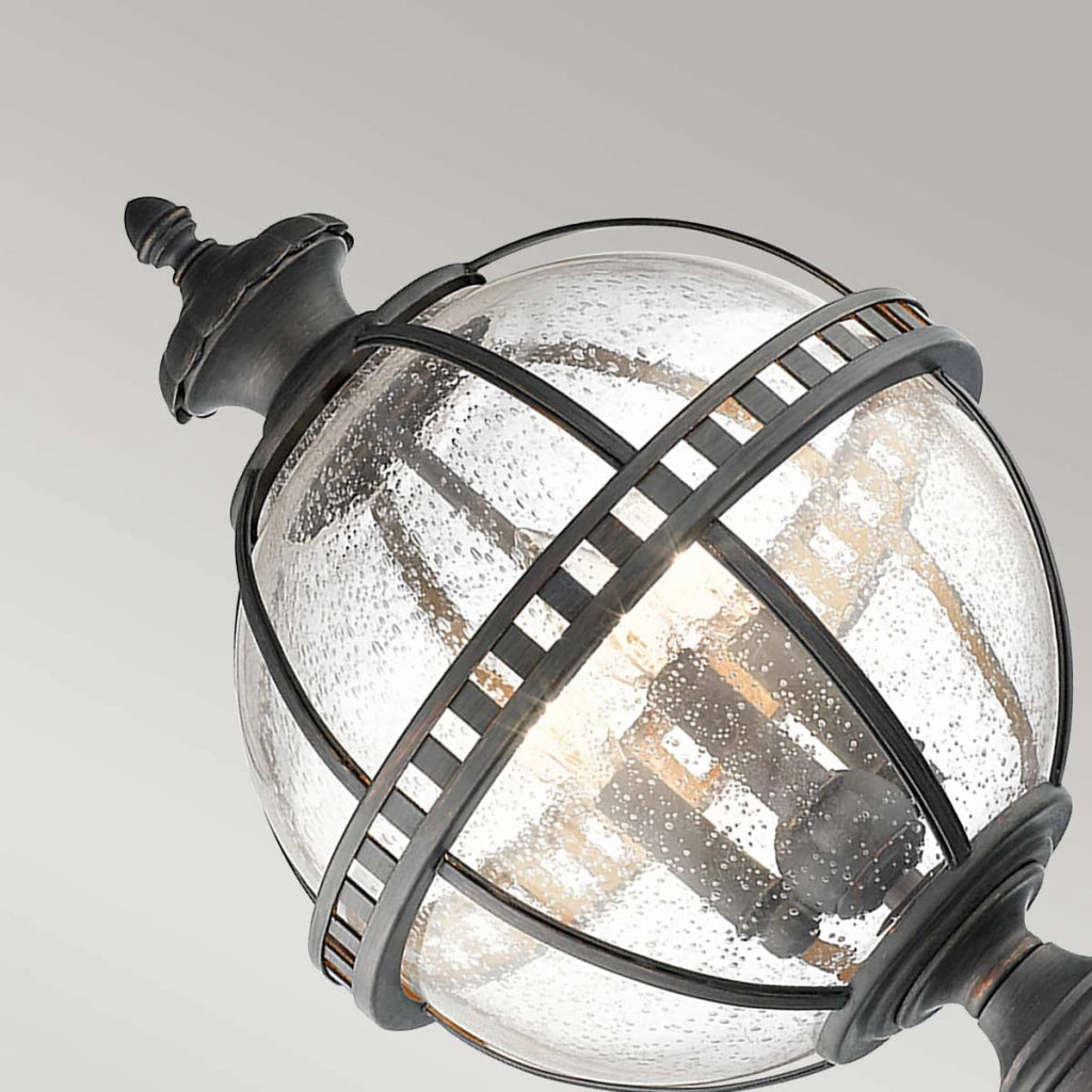 Lampada da esterno su basamento bronzo E14 Halleron Kichler