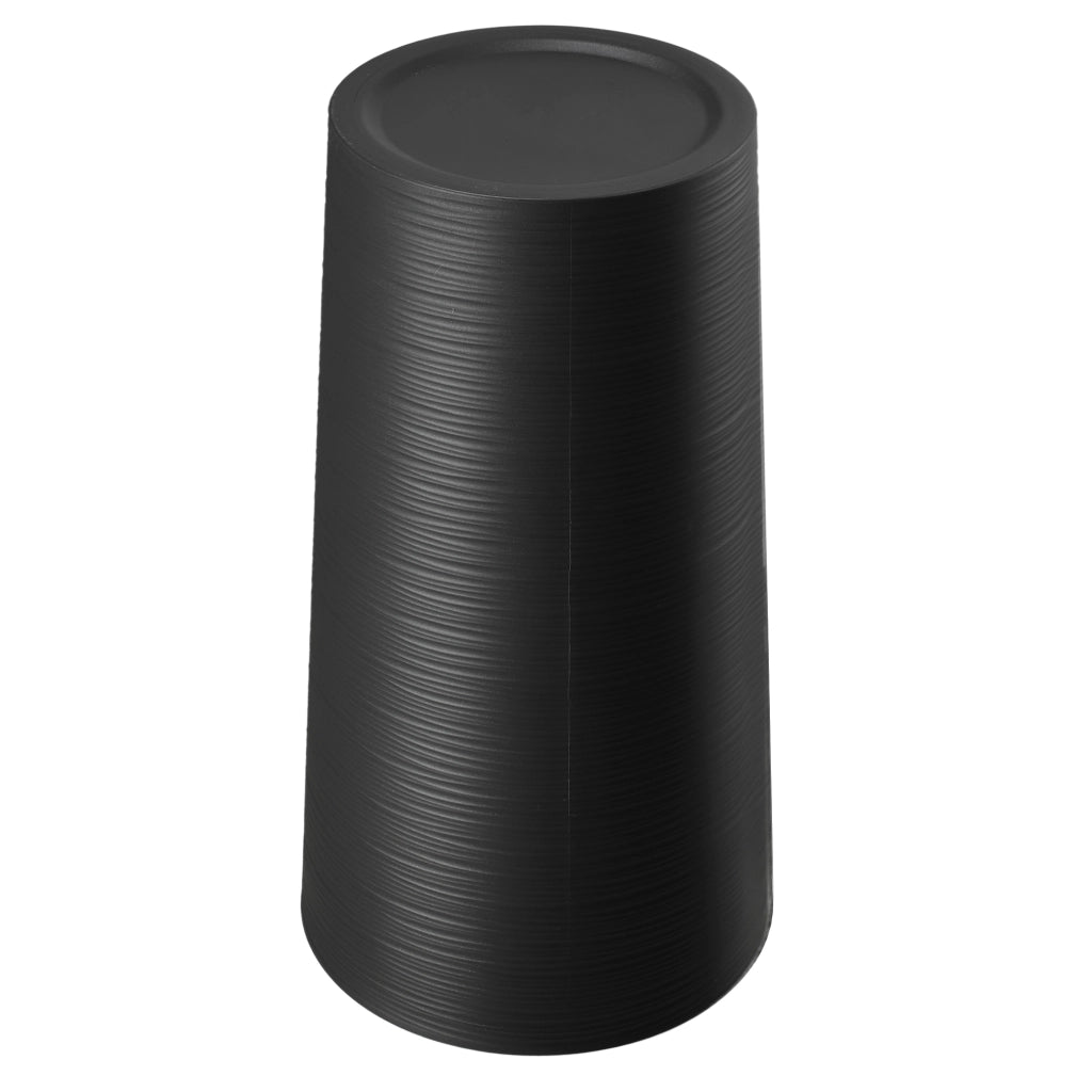 Vaso da fiori KADAX da 36 cm con coperchio e inserto, in plastica color grafite.