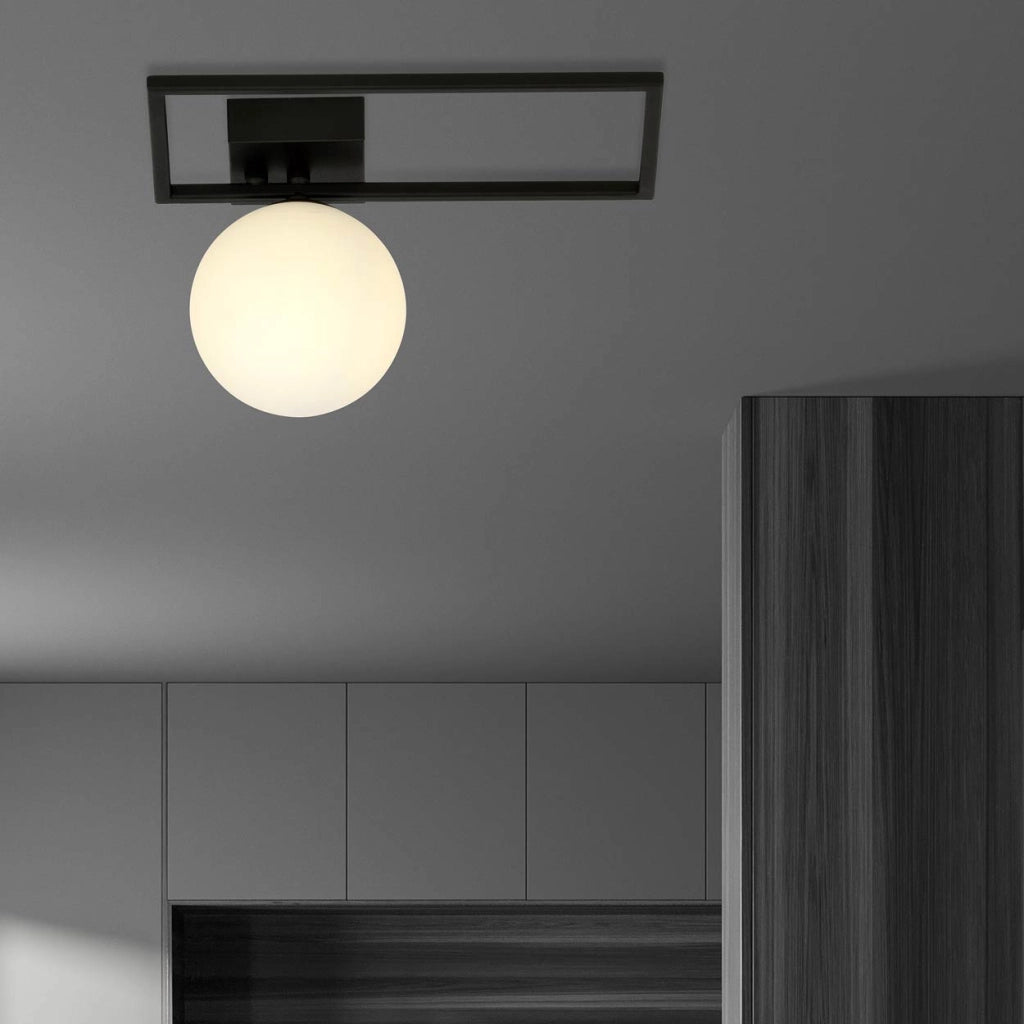 Plafoniera Emibig Imago 1xE14 dimmerabile nero/opal