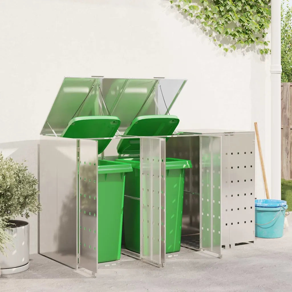 Contenitore per Rifiuti per 3 Bidoni 340 x 77.5 x 115.5 cm 3394789