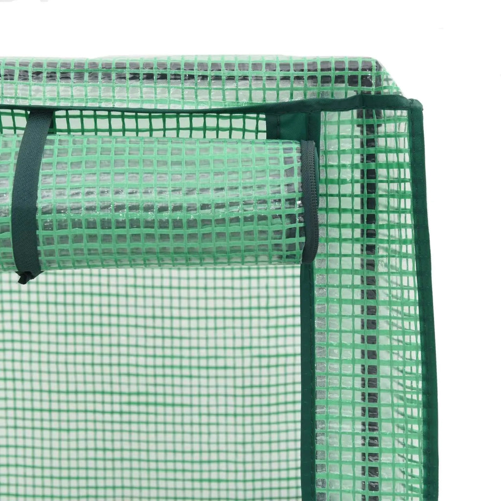 Vaso da Giardino con Copertura per Serra e Ruote 2 pz Nero PP 3422980
