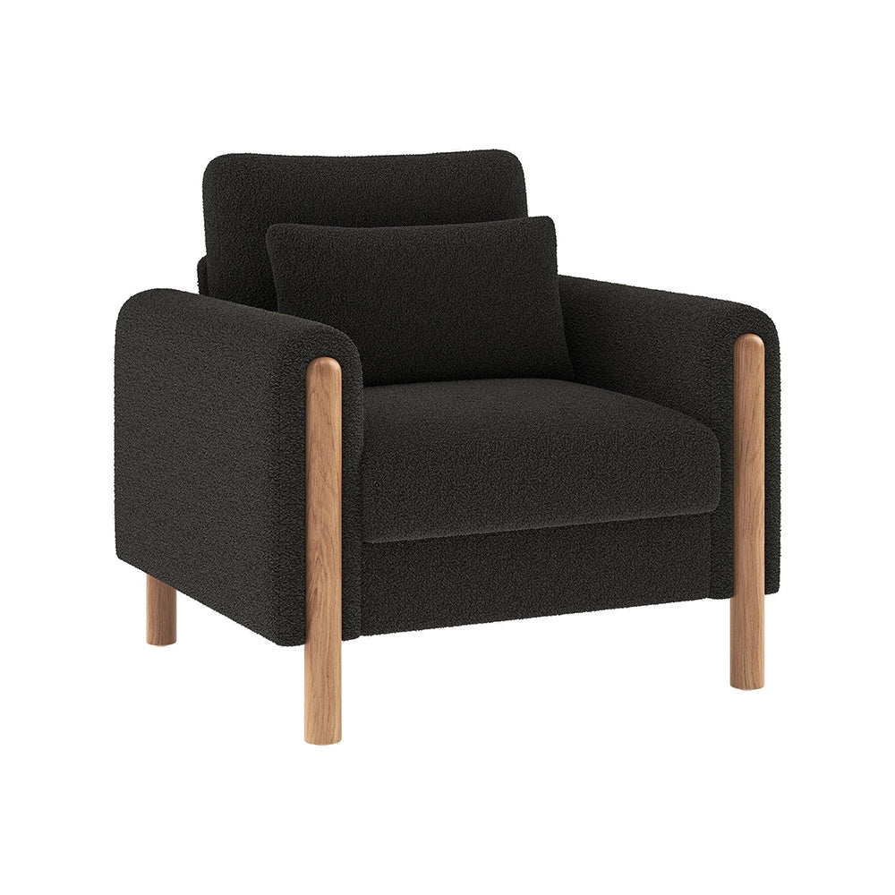 Poltrona moderna - Xylo - Con cuscino spesso, grigio