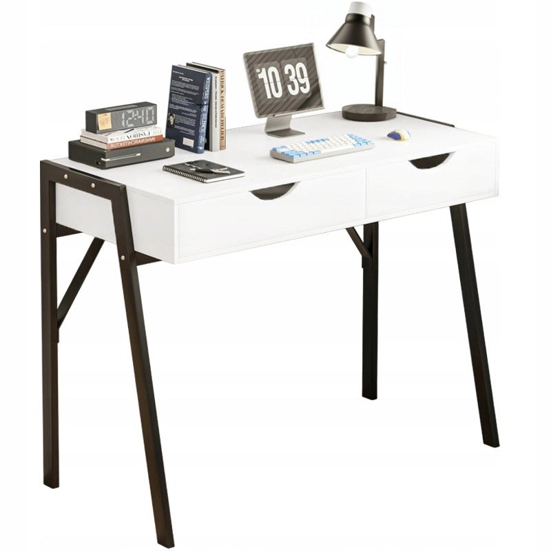 Scrivania Bianca 80x40x90 cm Ideale per Studio o Cameretta