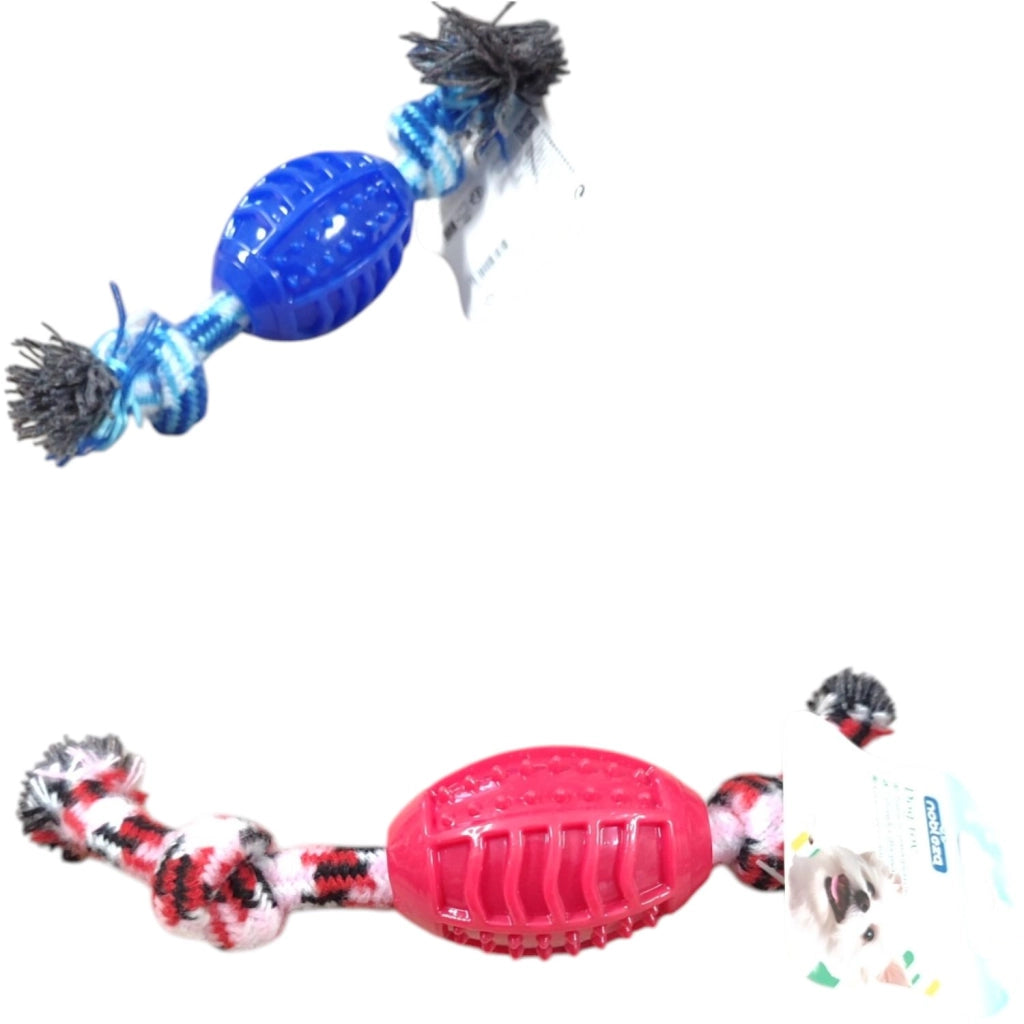GIOCO PER CANI IN CORDA E GOMMADA MORDERE 25cm