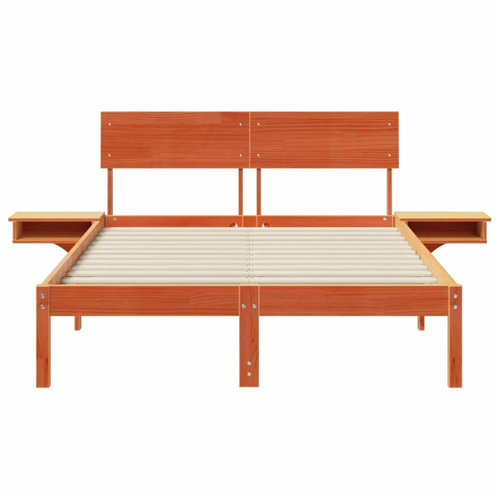 Struttura del letto Marrone cerato 120 x 200 cm Pino massello 873450