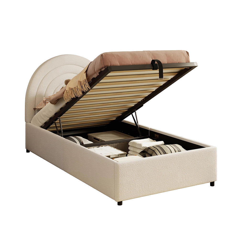 Letto bambino 90x200cm?- Xylo - boucl?? beige