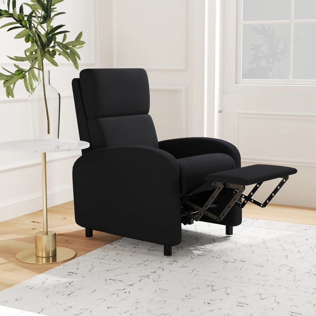 Poltrona relax reclinabile ¨C Minimal ¨C nera