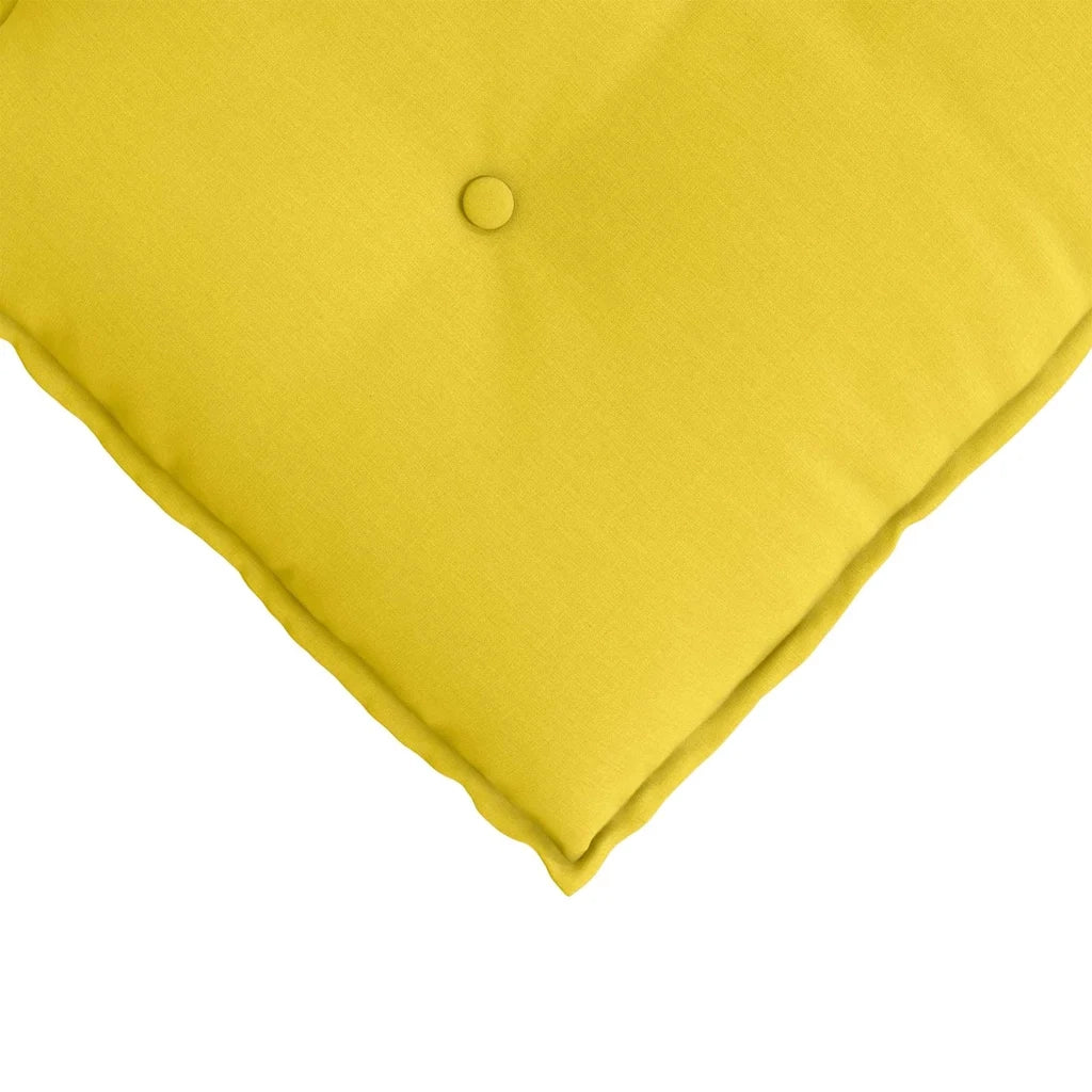 Cuscino per Schiena Giallo Chiaro 60 x 19 x 50 cm Tessuto 42014667
