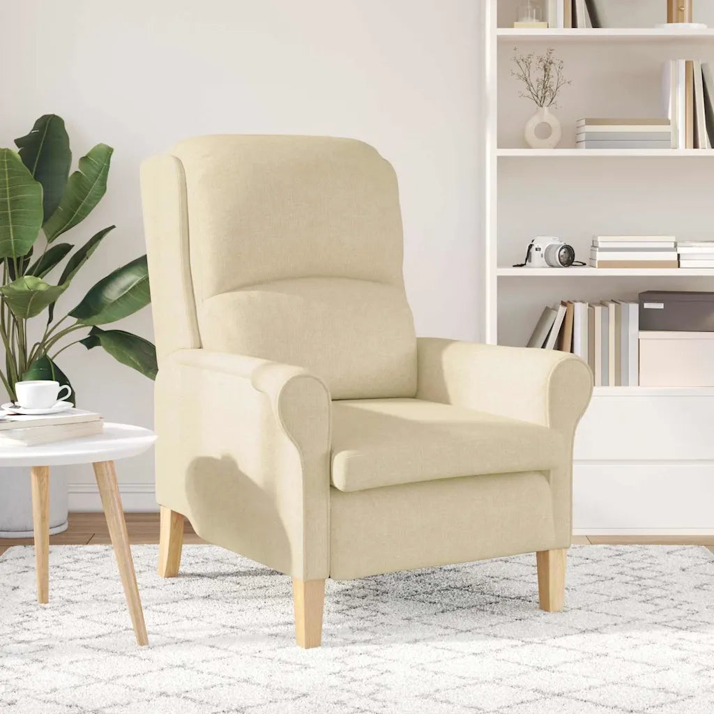 Poltrona | Sedia Relax Crema Tessuto