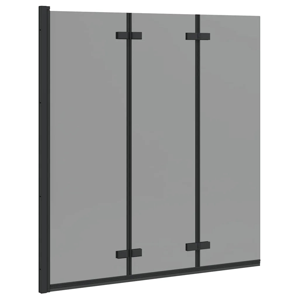 Involucro Doccia Nero 130 x 138 cm Vetro ESG e Alluminio