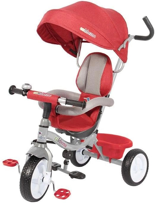 Triciclo Pieghevole per Bambini 1-4 Anni con Manubrio per Genitori - Bicicletta Evolutiva fino a 20kg - Monopattino Bamb