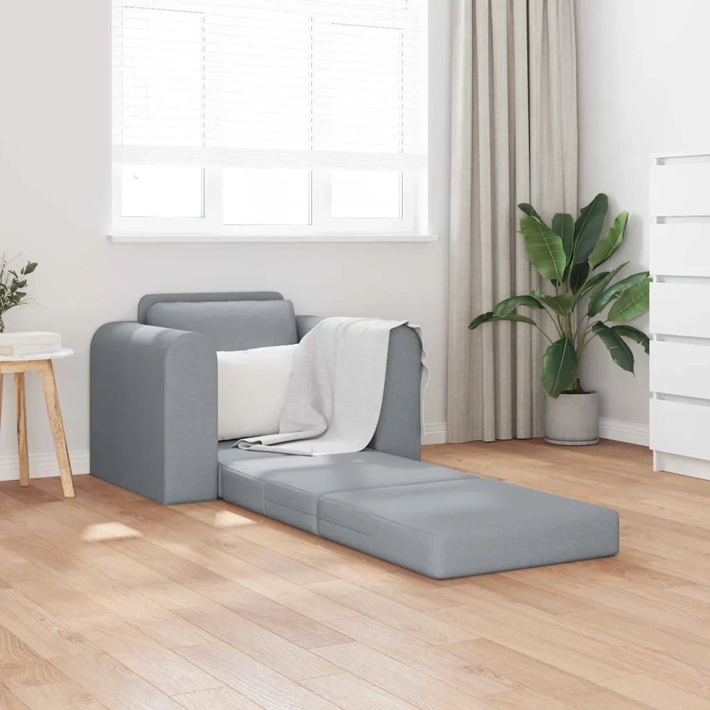 Divano letto-Sofa Letto-Daybed Grigio chiaro 98 x 71 x 83 cm Tessuto
